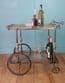 French silver drinks trolley - SOLD